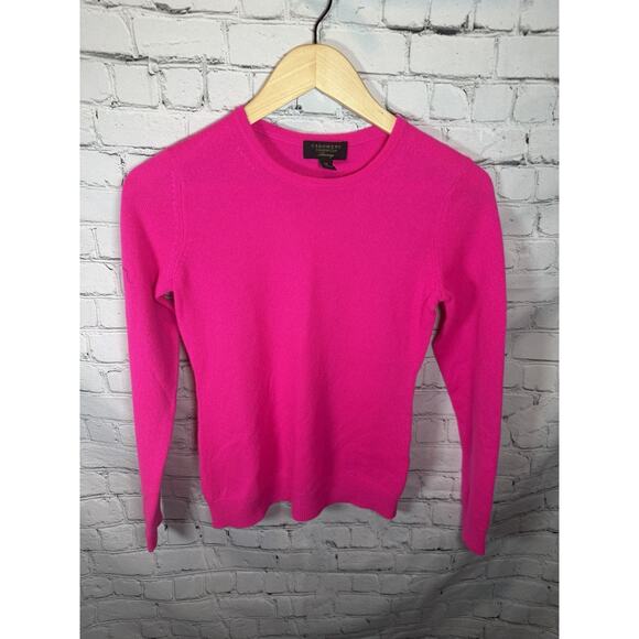 Charter Club Sweaters - Charter Club Luxury Cashmere Sweater Womens PS Petite Small Vibrant Pink